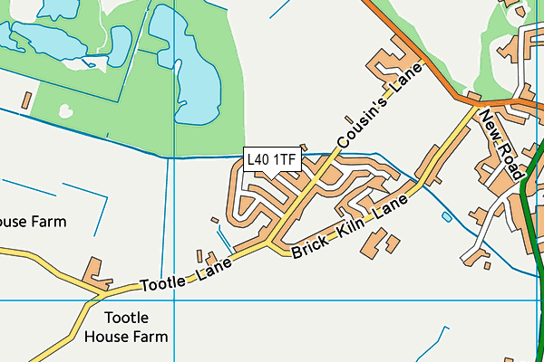 L40 1TF map - OS VectorMap District (Ordnance Survey) L40 1TF map - OS VectorMap District (Ordnance Survey)