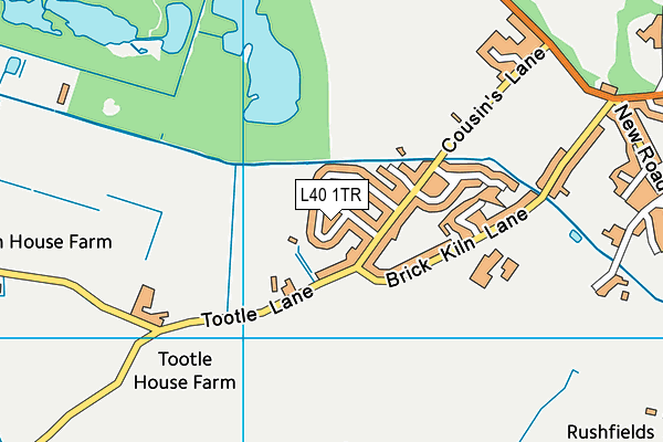 L40 1TR map - OS VectorMap District (Ordnance Survey)