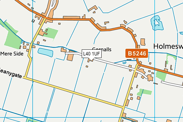 L40 1UF map - OS VectorMap District (Ordnance Survey) L40 1UF map - OS VectorMap District (Ordnance Survey)