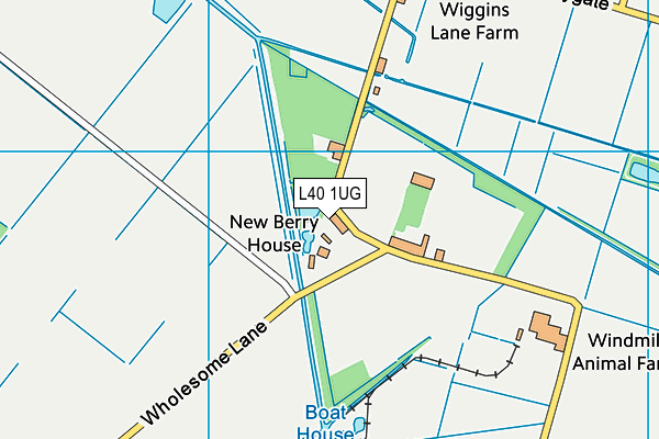 L40 1UG map - OS VectorMap District (Ordnance Survey) L40 1UG map - OS VectorMap District (Ordnance Survey)