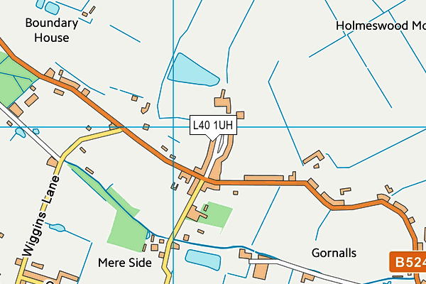 L40 1UH map - OS VectorMap District (Ordnance Survey) L40 1UH map - OS VectorMap District (Ordnance Survey)