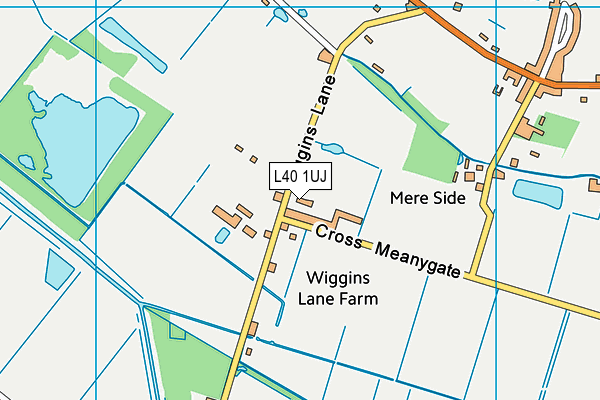L40 1UJ map - OS VectorMap District (Ordnance Survey) L40 1UJ map - OS VectorMap District (Ordnance Survey)