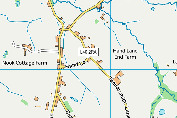 L40 2RA map - OS VectorMap District (Ordnance Survey) L40 2RA map - OS VectorMap District (Ordnance Survey)