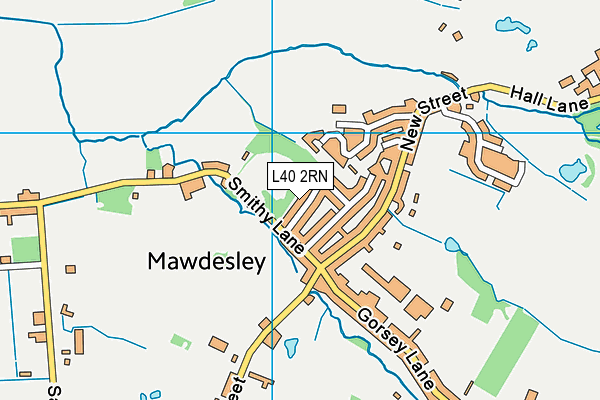L40 2RN map - OS VectorMap District (Ordnance Survey) L40 2RN map - OS VectorMap District (Ordnance Survey)