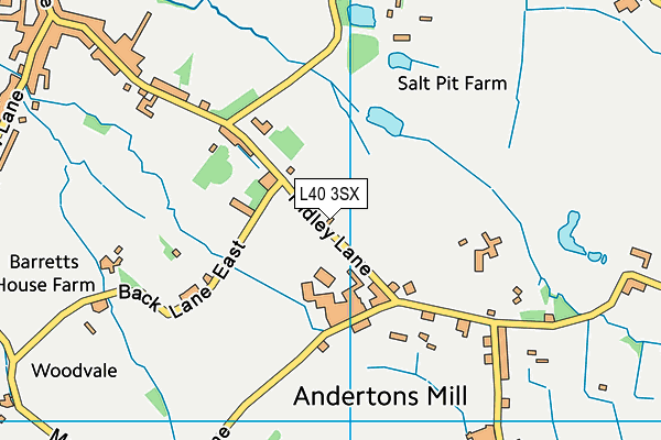 L40 3SX map - OS VectorMap District (Ordnance Survey) L40 3SX map - OS VectorMap District (Ordnance Survey)