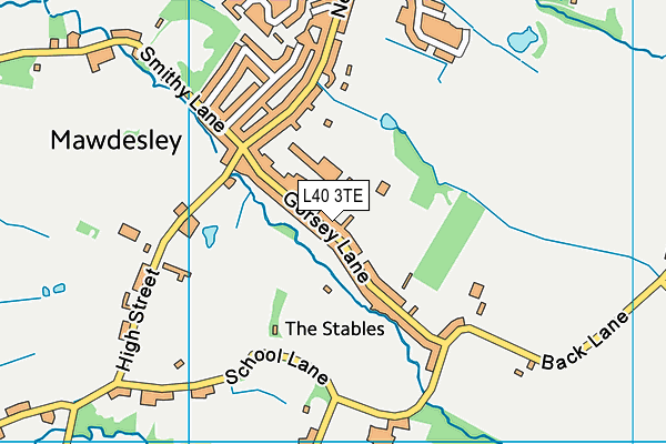 L40 3TE map - OS VectorMap District (Ordnance Survey) L40 3TE map - OS VectorMap District (Ordnance Survey)