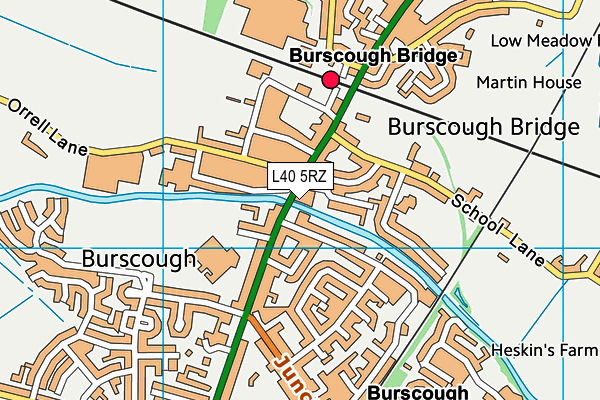 L40 5RZ map - OS VectorMap District (Ordnance Survey) L40 5RZ map - OS VectorMap District (Ordnance Survey)