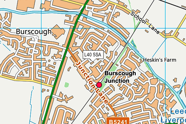 L40 5SA map - OS VectorMap District (Ordnance Survey) L40 5SA map - OS VectorMap District (Ordnance Survey)