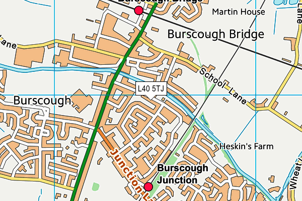 L40 5TJ map - OS VectorMap District (Ordnance Survey) L40 5TJ map - OS VectorMap District (Ordnance Survey)