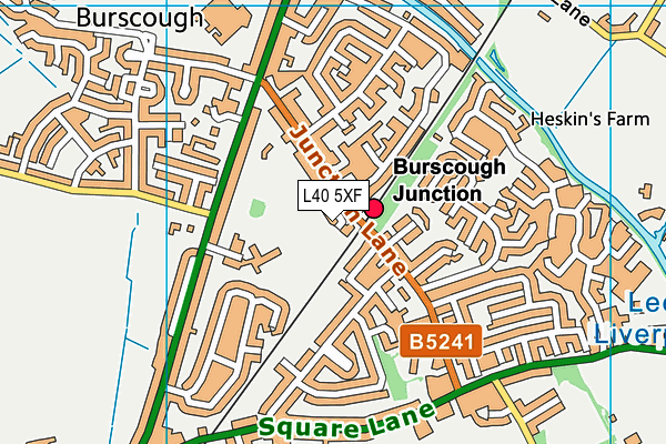L40 5XF map - OS VectorMap District (Ordnance Survey) L40 5XF map - OS VectorMap District (Ordnance Survey)