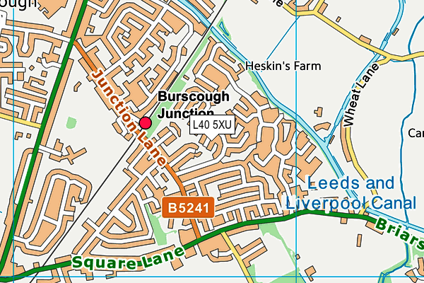 L40 5XU map - OS VectorMap District (Ordnance Survey) L40 5XU map - OS VectorMap District (Ordnance Survey)