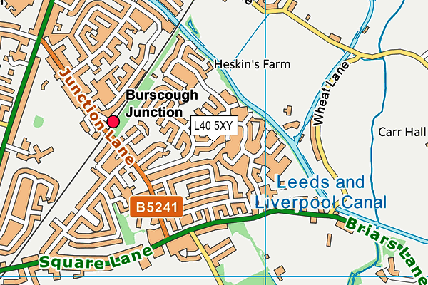 L40 5XY map - OS VectorMap District (Ordnance Survey) L40 5XY map - OS VectorMap District (Ordnance Survey)