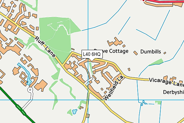 L40 6HQ map - OS VectorMap District (Ordnance Survey)