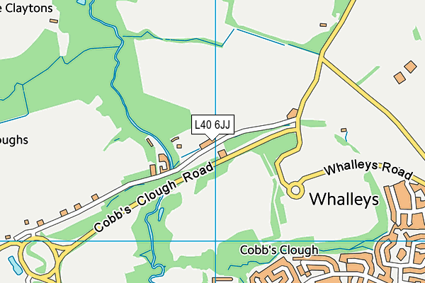 L40 6JJ map - OS VectorMap District (Ordnance Survey) L40 6JJ map - OS VectorMap District (Ordnance Survey)