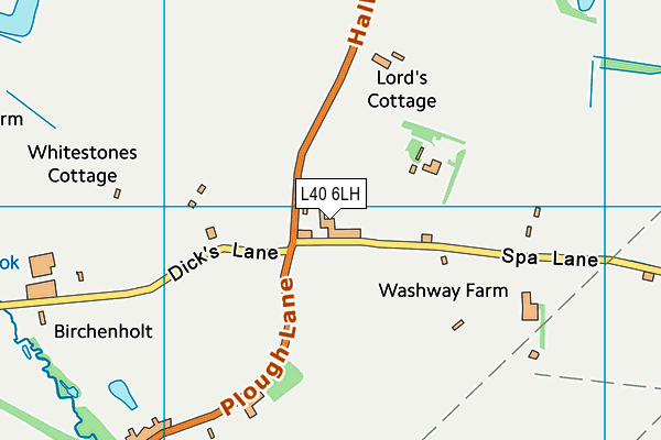 L40 6LH map - OS VectorMap District (Ordnance Survey) L40 6LH map - OS VectorMap District (Ordnance Survey)