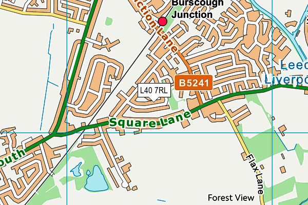 L40 7RL map - OS VectorMap District (Ordnance Survey)