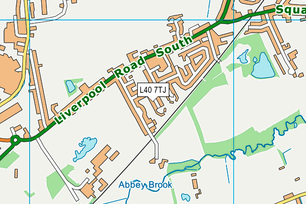 L40 7TJ map - OS VectorMap District (Ordnance Survey) L40 7TJ map - OS VectorMap District (Ordnance Survey)