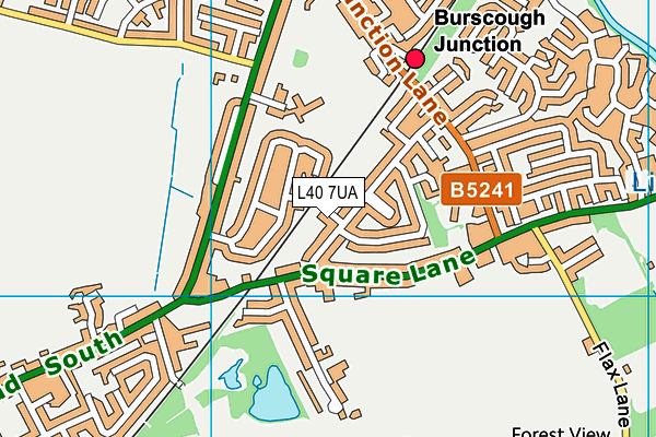 L40 7UA map - OS VectorMap District (Ordnance Survey) L40 7UA map - OS VectorMap District (Ordnance Survey)