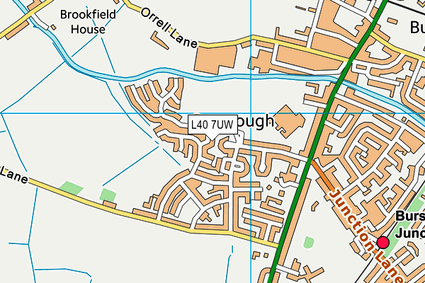 L40 7UW map - OS VectorMap District (Ordnance Survey) L40 7UW map - OS VectorMap District (Ordnance Survey)