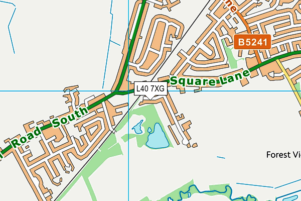 L40 7XG map - OS VectorMap District (Ordnance Survey) L40 7XG map - OS VectorMap District (Ordnance Survey)