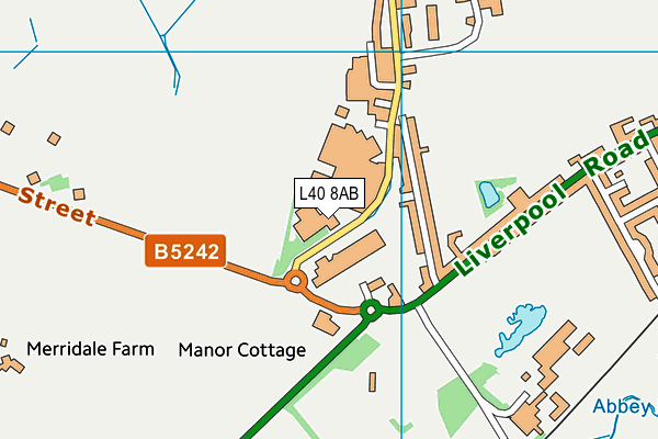L40 8AB map - OS VectorMap District (Ordnance Survey) L40 8AB map - OS VectorMap District (Ordnance Survey)