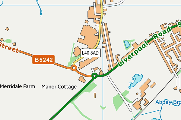 L40 8AD map - OS VectorMap District (Ordnance Survey) L40 8AD map - OS VectorMap District (Ordnance Survey)