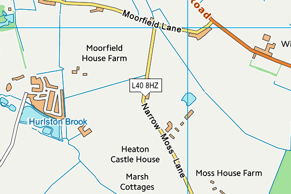 L40 8HZ map - OS VectorMap District (Ordnance Survey)