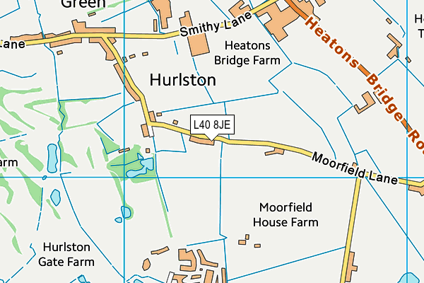 L40 8JE map - OS VectorMap District (Ordnance Survey) L40 8JE map - OS VectorMap District (Ordnance Survey)