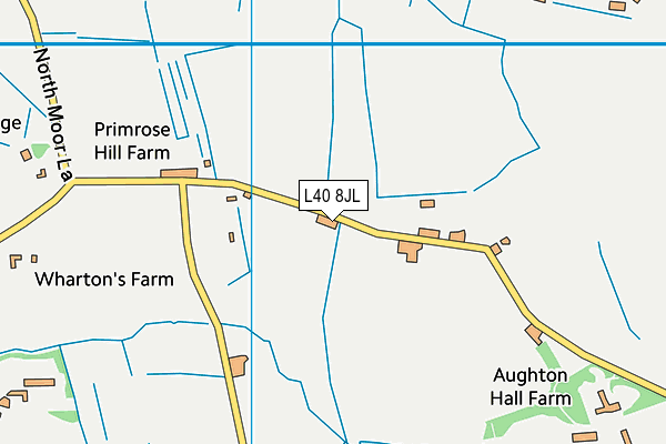 L40 8JL map - OS VectorMap District (Ordnance Survey) L40 8JL map - OS VectorMap District (Ordnance Survey)