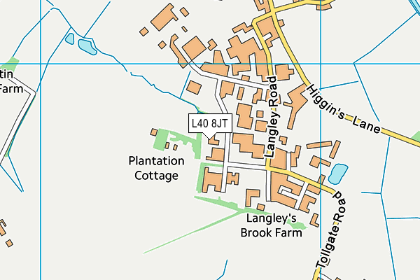 L40 8JT map - OS VectorMap District (Ordnance Survey) L40 8JT map - OS VectorMap District (Ordnance Survey)