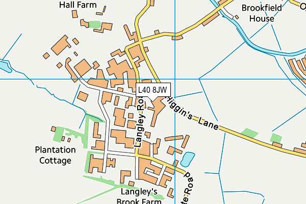 L40 8JW map - OS VectorMap District (Ordnance Survey) L40 8JW map - OS VectorMap District (Ordnance Survey)