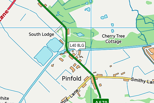 L40 8LG map - OS VectorMap District (Ordnance Survey) L40 8LG map - OS VectorMap District (Ordnance Survey)