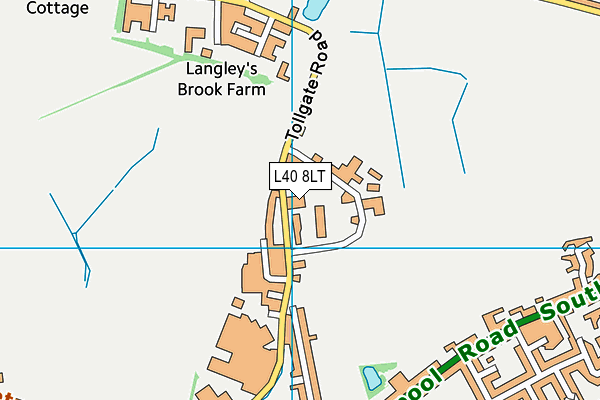 L40 8LT map - OS VectorMap District (Ordnance Survey)