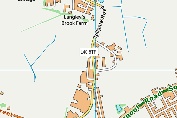 L40 8TF map - OS VectorMap District (Ordnance Survey) L40 8TF map - OS VectorMap District (Ordnance Survey)