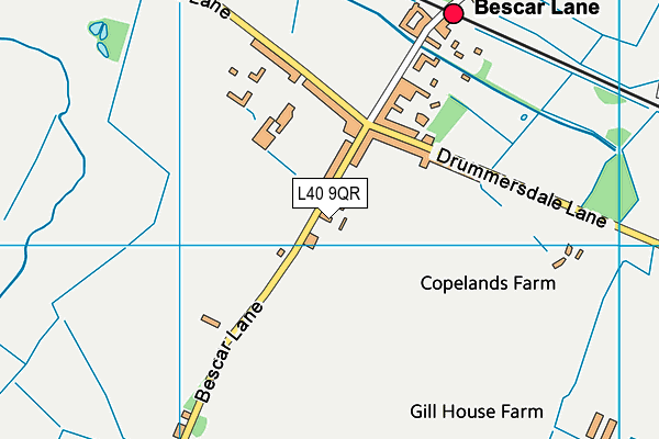 L40 9QR map - OS VectorMap District (Ordnance Survey) L40 9QR map - OS VectorMap District (Ordnance Survey)