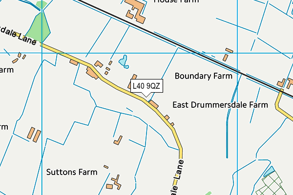 L40 9QZ map - OS VectorMap District (Ordnance Survey) L40 9QZ map - OS VectorMap District (Ordnance Survey)