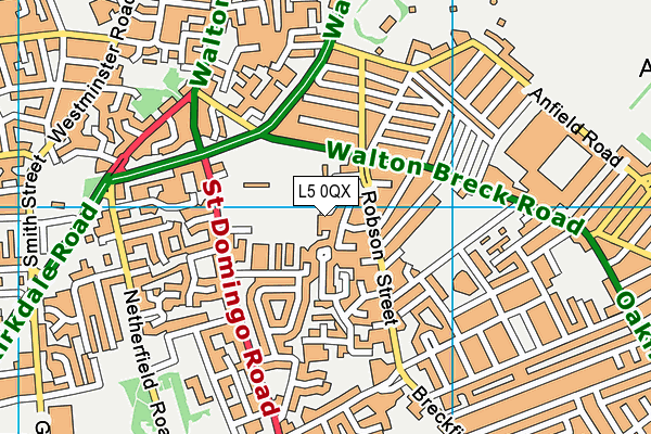 L5 0QX map - OS VectorMap District (Ordnance Survey) L5 0QX map - OS VectorMap District (Ordnance Survey)