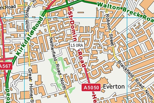 L5 0RA map - OS VectorMap District (Ordnance Survey) L5 0RA map - OS VectorMap District (Ordnance Survey)
