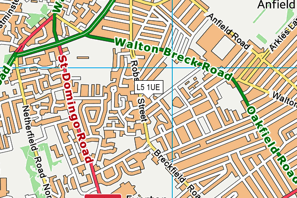 L5 1UE map - OS VectorMap District (Ordnance Survey)