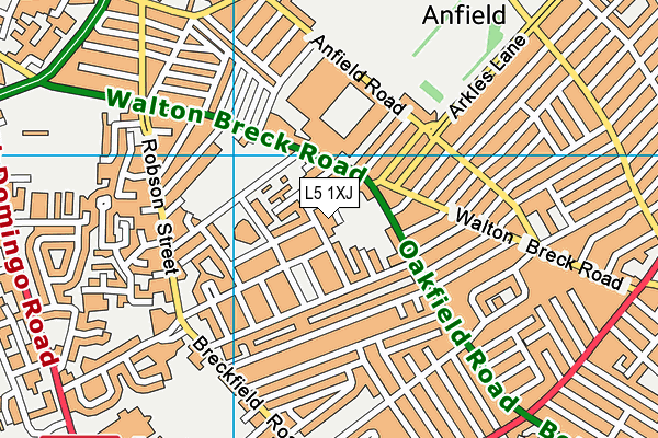 L5 1XJ map - OS VectorMap District (Ordnance Survey) L5 1XJ map - OS VectorMap District (Ordnance Survey)
