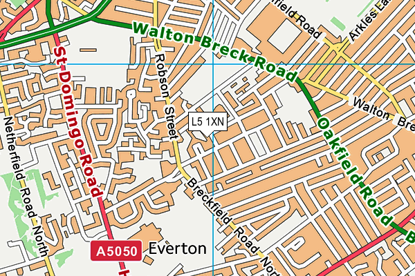 L5 1XN map - OS VectorMap District (Ordnance Survey) L5 1XN map - OS VectorMap District (Ordnance Survey)