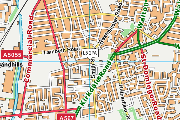 L5 2PA map - OS VectorMap District (Ordnance Survey) L5 2PA map - OS VectorMap District (Ordnance Survey)