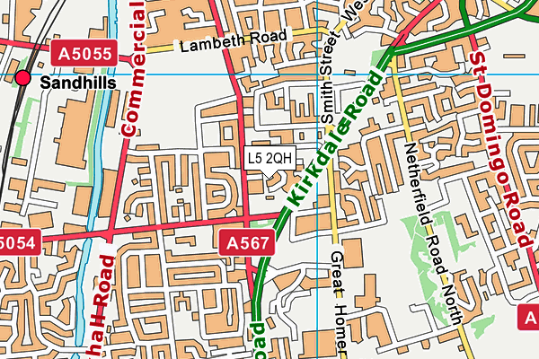 L5 2QH map - OS VectorMap District (Ordnance Survey)
