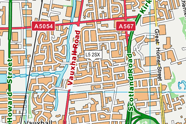 L5 2SX map - OS VectorMap District (Ordnance Survey) L5 2SX map - OS VectorMap District (Ordnance Survey)