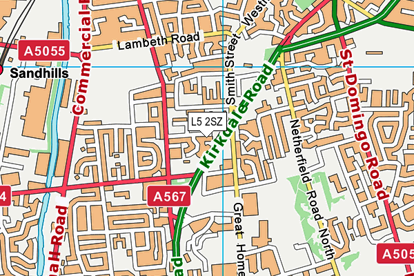 L5 2SZ map - OS VectorMap District (Ordnance Survey) L5 2SZ map - OS VectorMap District (Ordnance Survey)