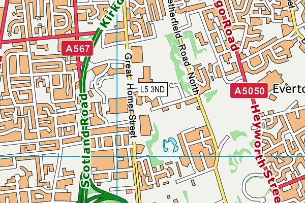 L5 3ND map - OS VectorMap District (Ordnance Survey) L5 3ND map - OS VectorMap District (Ordnance Survey)