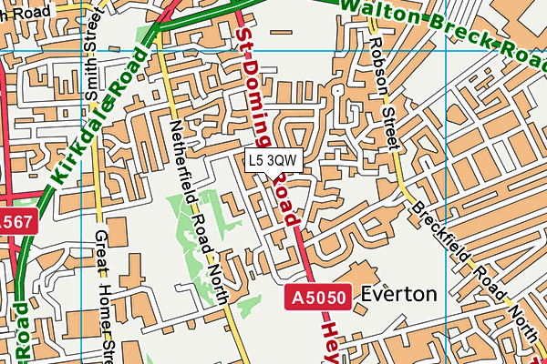L5 3QW map - OS VectorMap District (Ordnance Survey) L5 3QW map - OS VectorMap District (Ordnance Survey)