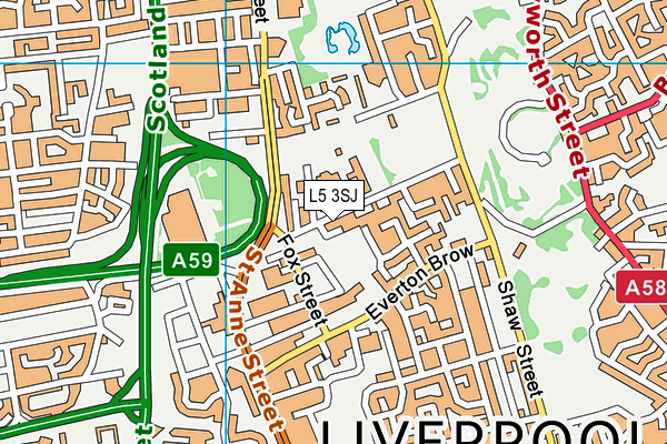 L5 3SJ map - OS VectorMap District (Ordnance Survey) L5 3SJ map - OS VectorMap District (Ordnance Survey)