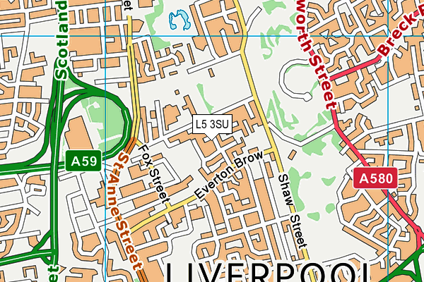 L5 3SU map - OS VectorMap District (Ordnance Survey) L5 3SU map - OS VectorMap District (Ordnance Survey)