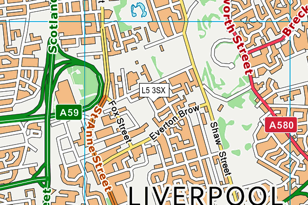 L5 3SX map - OS VectorMap District (Ordnance Survey) L5 3SX map - OS VectorMap District (Ordnance Survey)